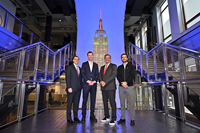 FIFA World Cup 2026™ Mascots and Representatives from the New York New Jersey Host Committee, U.S. Soccer Federation, Mexico Football Federation and Canada Soccer Light the Empire State Building to Celebrate 100 Days to Go Until the FIFA World Cup 2026™