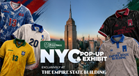 Empire State Building Observation Deck Celebrates Soccer with World’s Most Iconic Soccer Jersey Exhibit, Custom ESB Jerseys, Player Visits, Lightings, and More