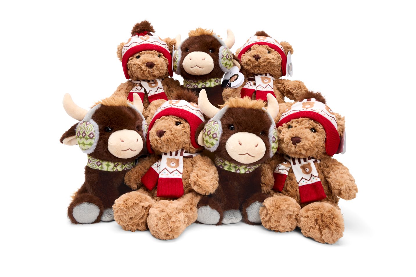 group of stuffed animals